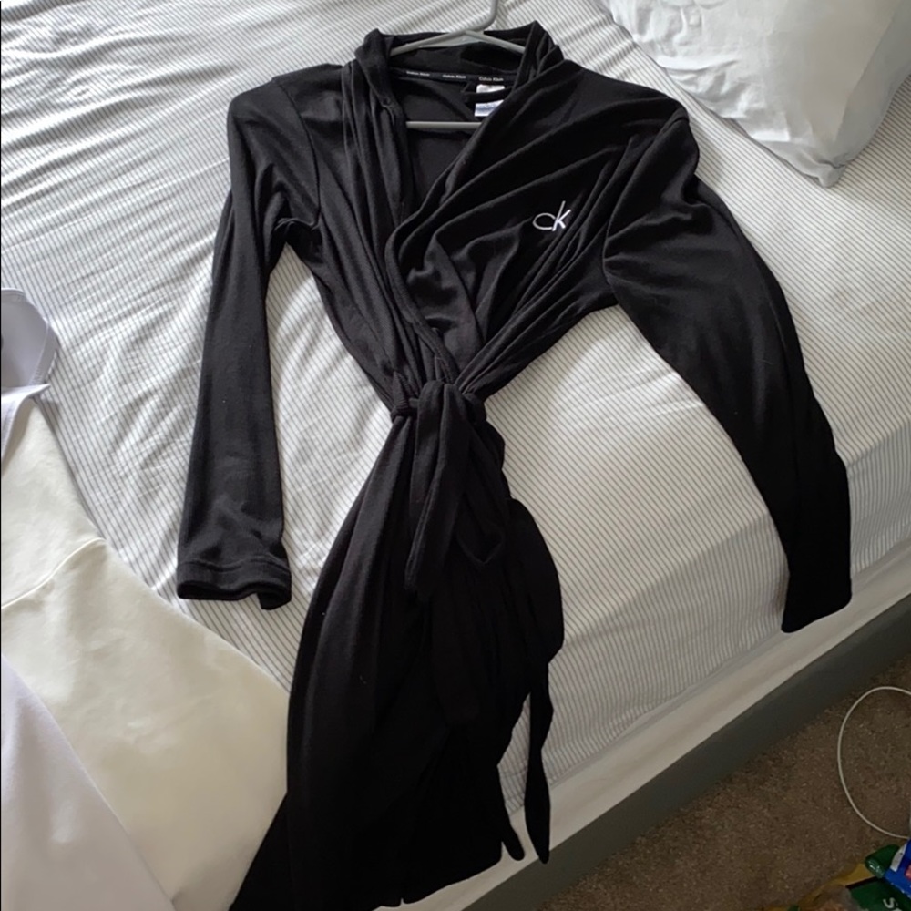 black calvin klein robe